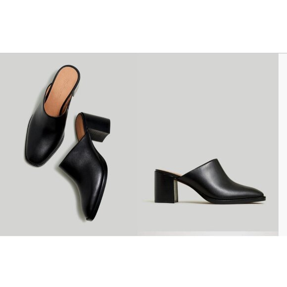 Madewell $148 The Macarro Mule in Black Size 7.5 NN057 - Picture 1 of 12